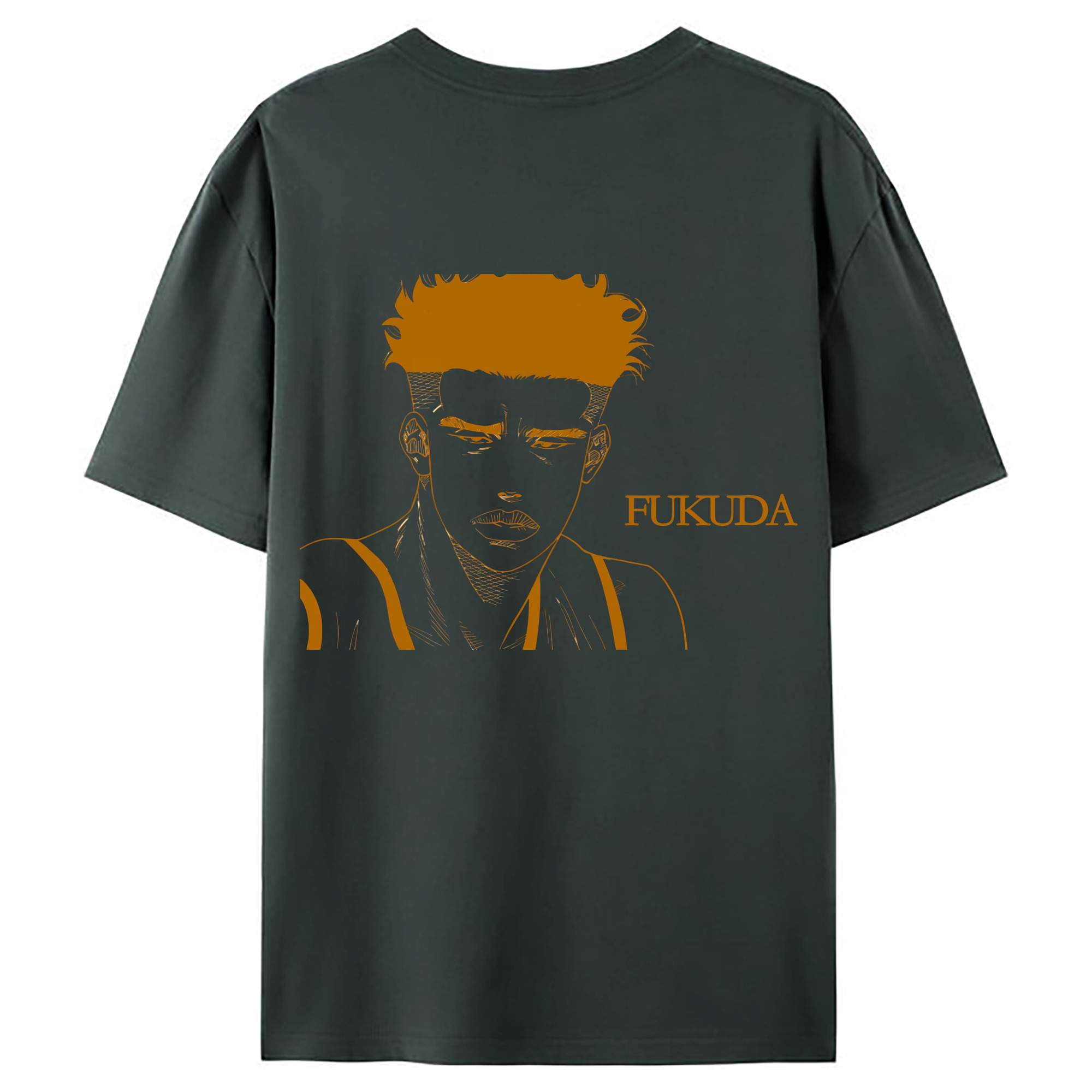 （画像用） SLAM DUNK／スラムダンク 綿100％ メンズ半袖Tシャツ（バックプリント） 通気性